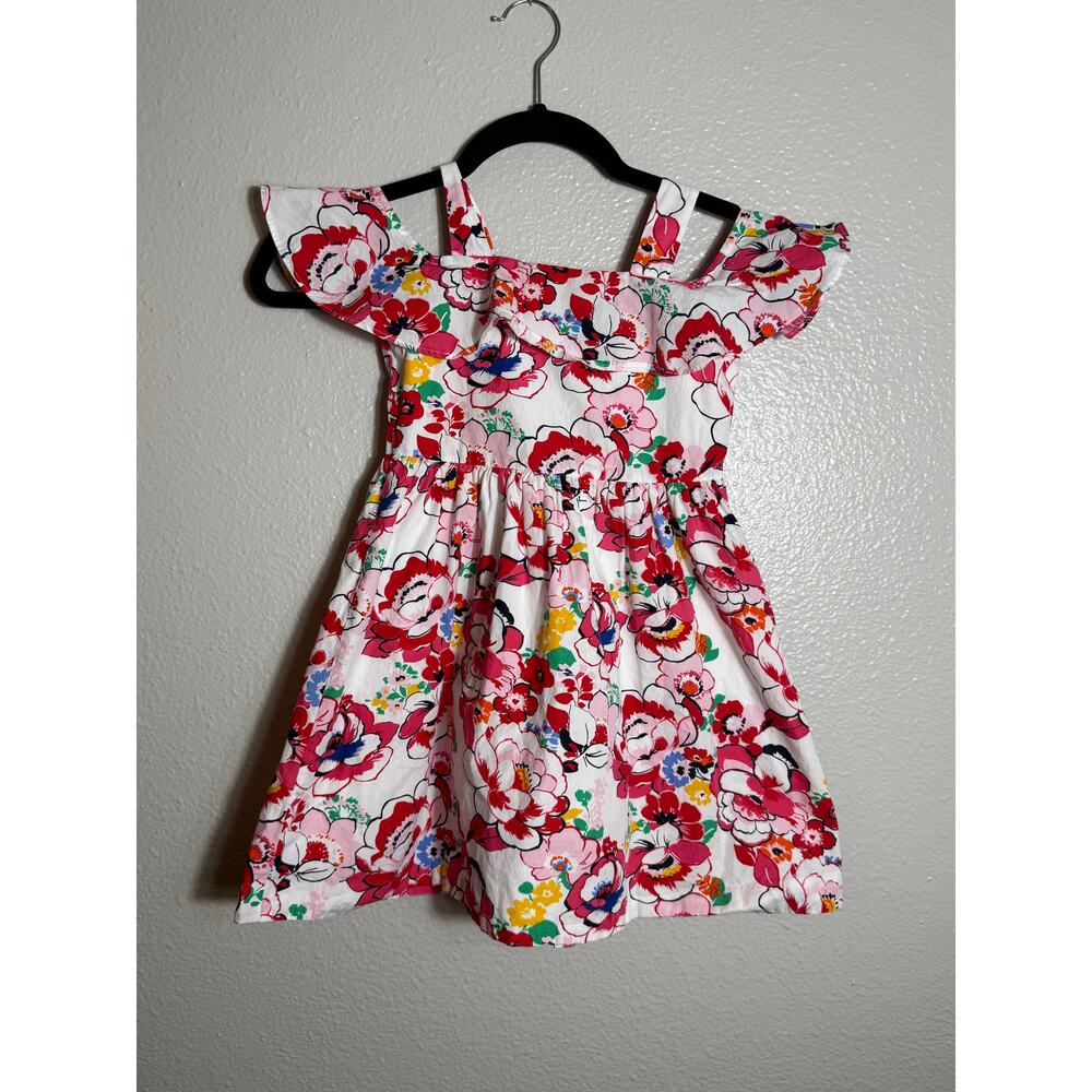 JANIE AND JACK Girls floral off the shoulder Summer Spring dress 4T